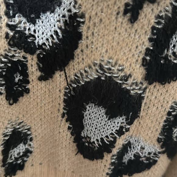 Adora new with tags tan and cheetah sweater - Picture 8 of 13